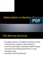 Nationalism Vs Sectionalism