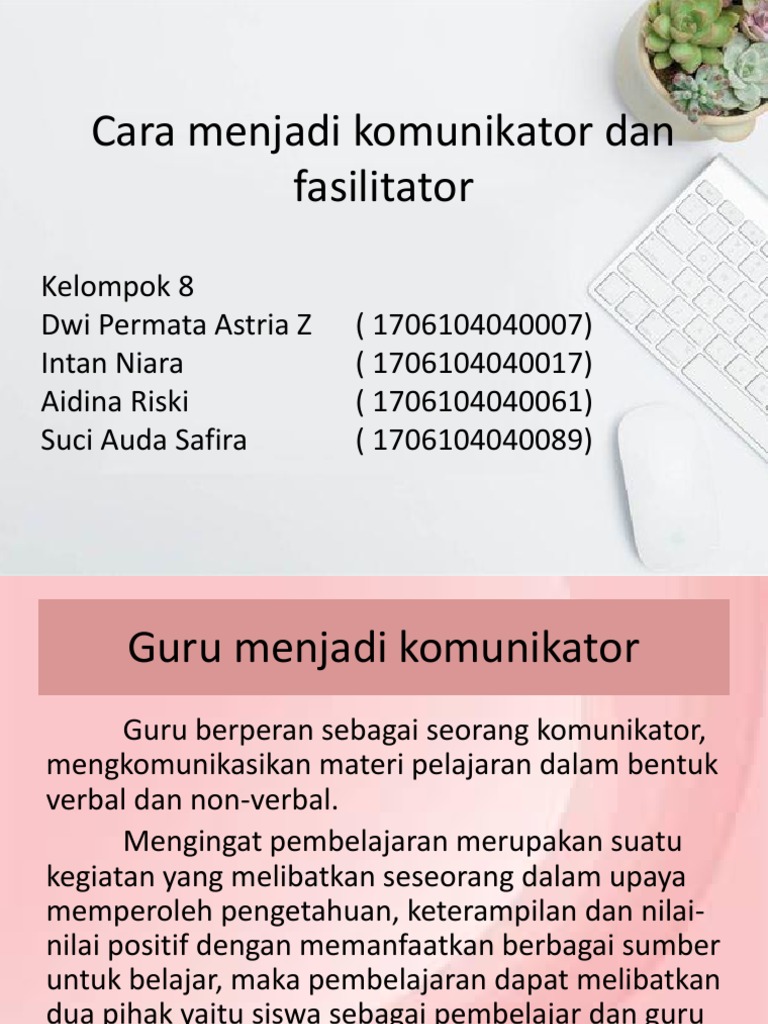 Cara Menjadi Komunikator Dan Fasilitator Pdf