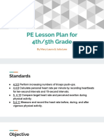Pe Lesson Plan Presentation