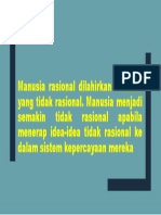 Manusia Rasional Dilahirkan Di Dunia Yang Tidak Rasional