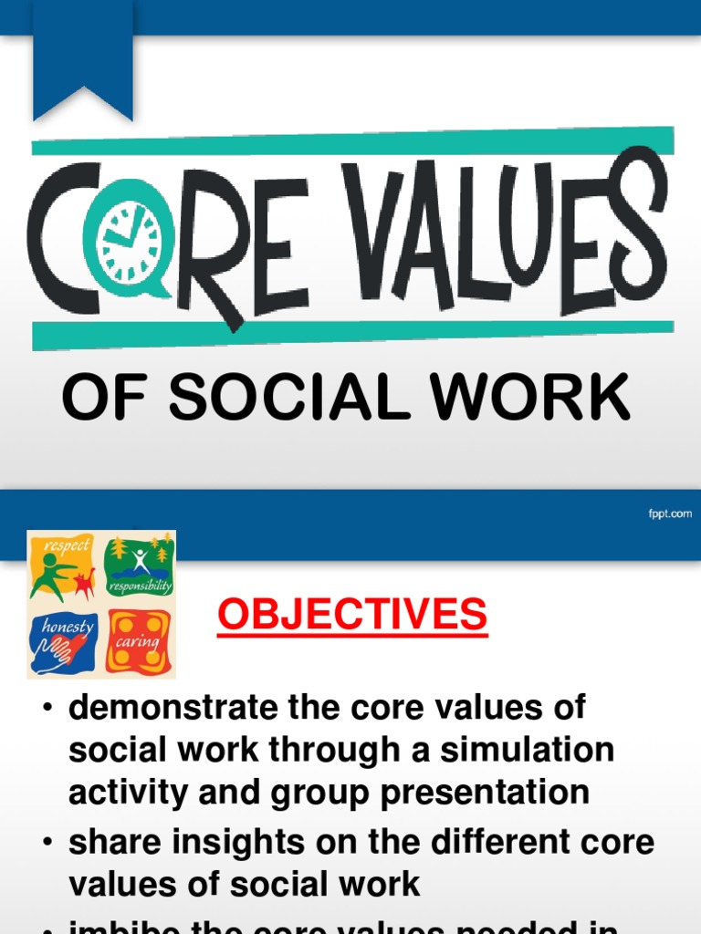 Core Values of Social Work2 Social Work Dignity