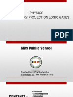 Physics Investigatory Project On Logic Gates