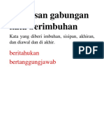 Penulisan Gabungan Kata Berimbuhan