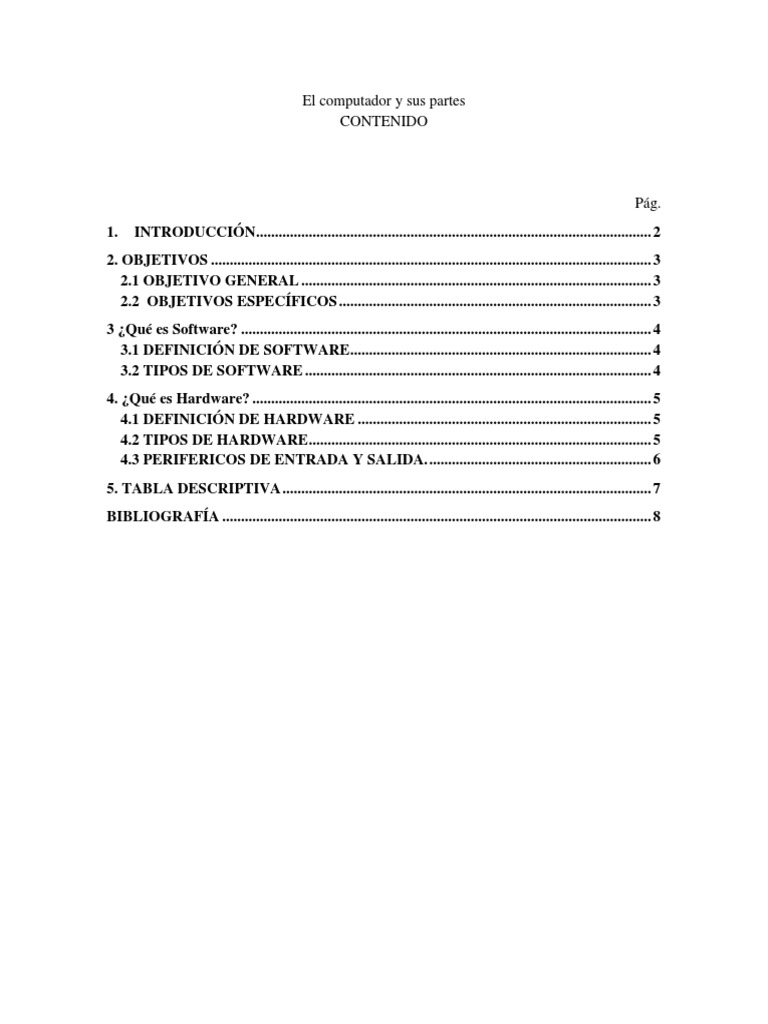 Partes del Computador y su Función | PDF | Periférico | Hardware de la ...