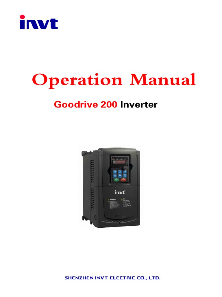 GD200 Operation Manual PDF | PDF | Power Inverter | Power Supply