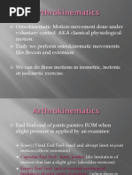 CH 4 Arthrokinematics