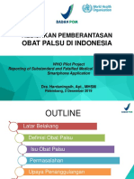 Kebijakan Penanganan Obat Palsu Di Indonesia - Palembang