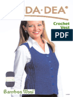 Crochet Vest Easy Blue Office