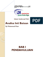 Materi Praktikum Analisa Inti Batuan AIB