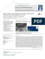 Effect of Activator Concentration On The Strength, ITZ and Drying Shrinkage of Fa or Slag