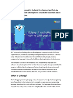 QSS Technosoft Launches Golang Web Development Services PDF