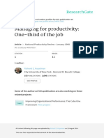 Managing For Productivity: One-Third of The Job Kologioansg