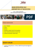 Implementasi Pmk 15 2016 Istitha’Ah Kesehatan Haji