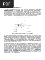 Zero Crossing Detector Using 741 IC