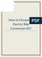 How To Choose An Electric Bike Conversion Kit