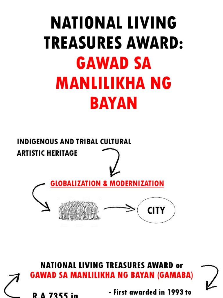 National Living Treasures Award Philippines Entertainment (General