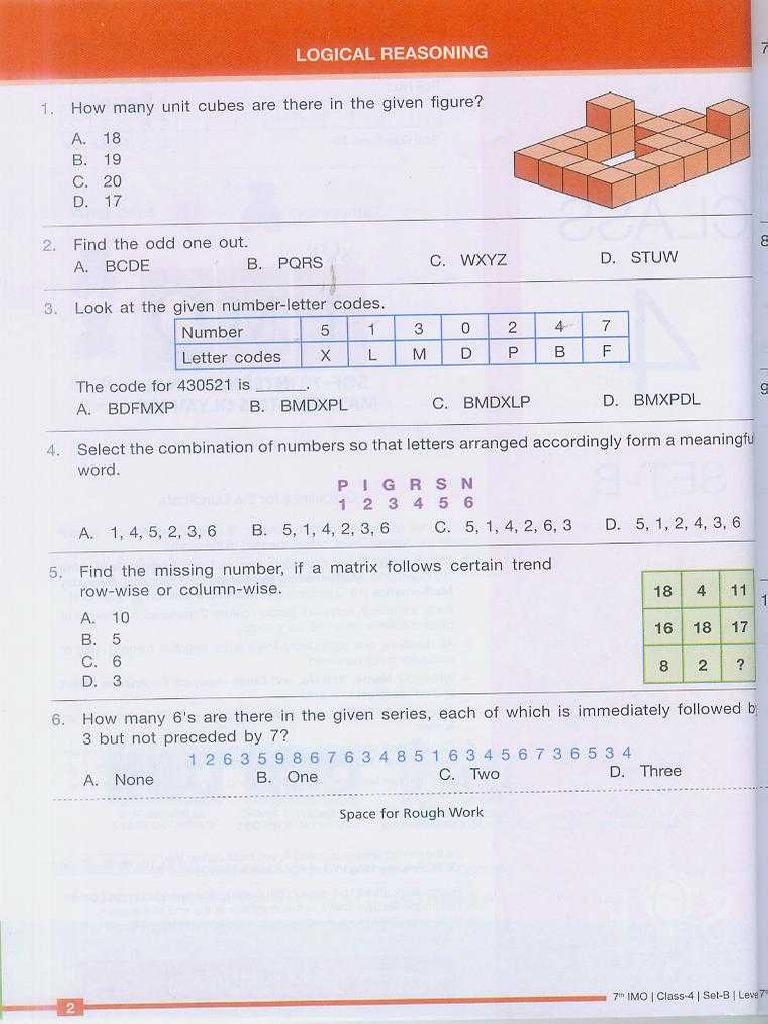 Imo 2013 Set B Class 4 | PDF