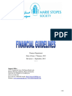 Financial guidlines