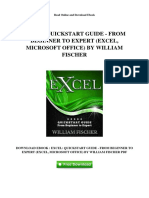 Excel Quickstart Guide From Beginner To Expert Excel Microsoft Office by William Fischer