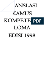 Kamus Kompetensi LOMA