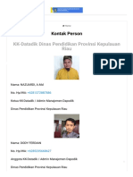 Kontak Person - Data Pokok Pendidikan (Dapodik) SMA, SMK & SLB Provinsi Kepulauan Riau