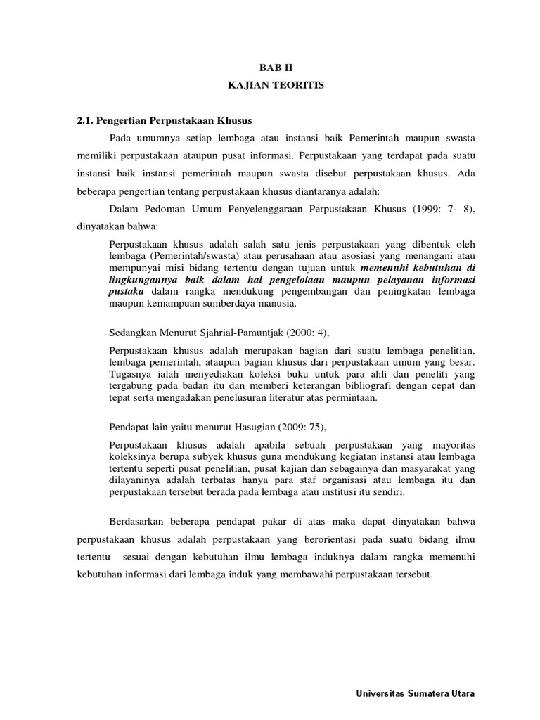 Perpustakaan Khusus Pdf