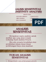 Analisis Sensitivitas Sensitivity Analys