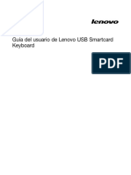Lenovo Smartcard Keyboard User Manual