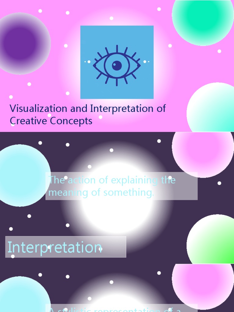 Visualization and Interpretation of Creative Concepts