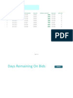 Project Bid Tracking Template