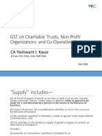 GST on Charitable Trusts Non Profit Organizations and Co Operative Societies 1.1