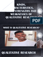 Kinds of Qualitative Research Characteristics Uses