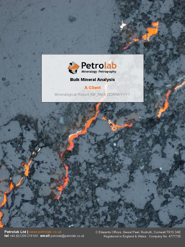 Bulk Mineral Analysis of Heavy Mineral Sands PDF Scanning Electron