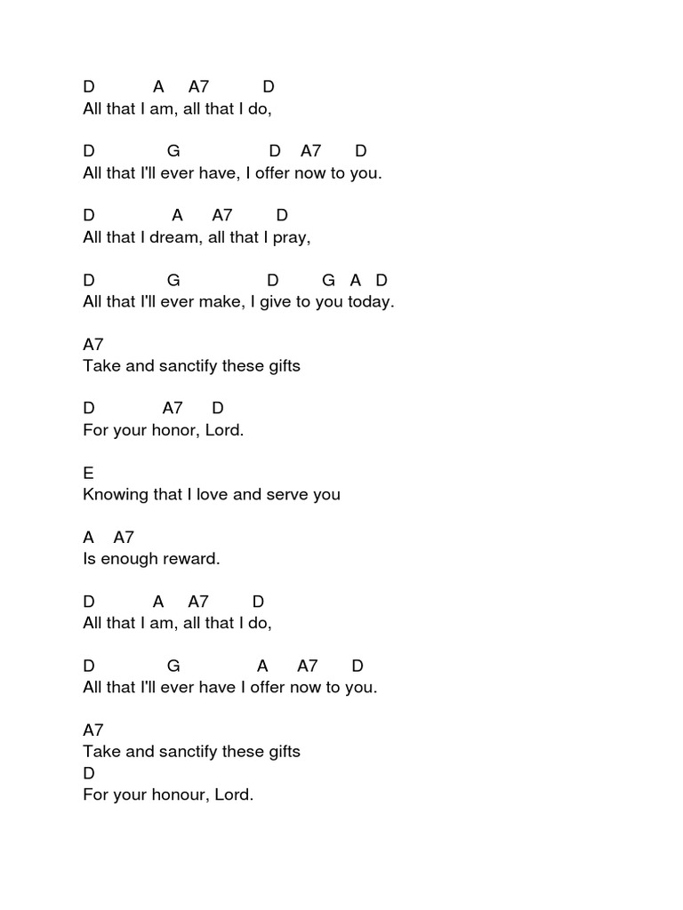 The Way That I Am Chords
