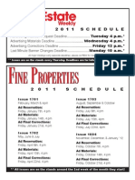 2011 Deadlines - REW and Fine Properties