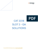 CAT 2018 Slot2 QA Solutions