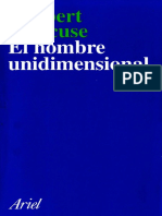 Marcuse, Herbert. El Hombre Unidimensional PDF