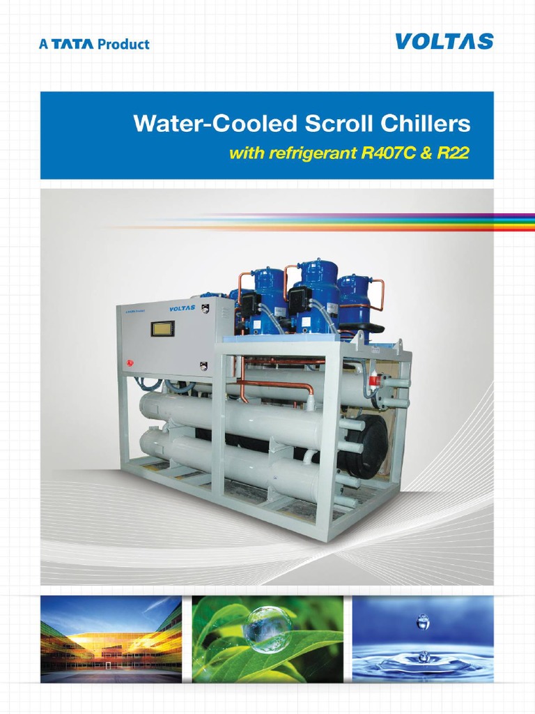 Voltas Water Cooled Scroll Chiller Catalogue PDF PDF