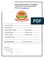 Assignment Submit Format Tmu