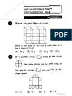 NSTSE Class 2 Solved Paper 2014