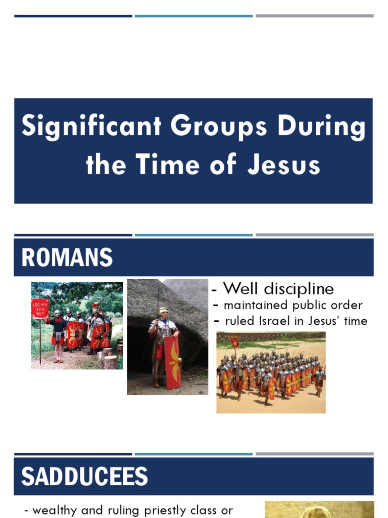 Key Religious Groups in Jesus' Time | PDF | Pharisees | Herod The Great