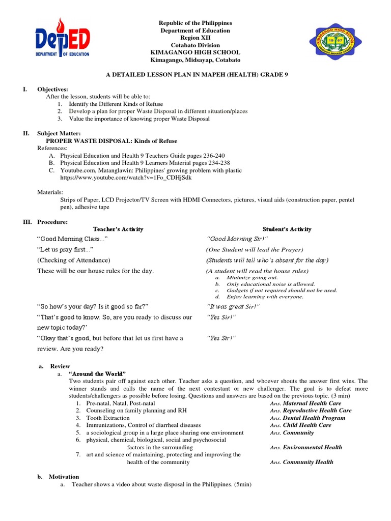 3rd-grade-health-lesson-plans