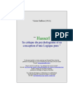 LING - Delbos V., Husserl - sa critique du psychologisme et sa conception d'une Logique pure, 1911.pdf