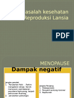 Masalah Kesehatan Reproduksi Lansia