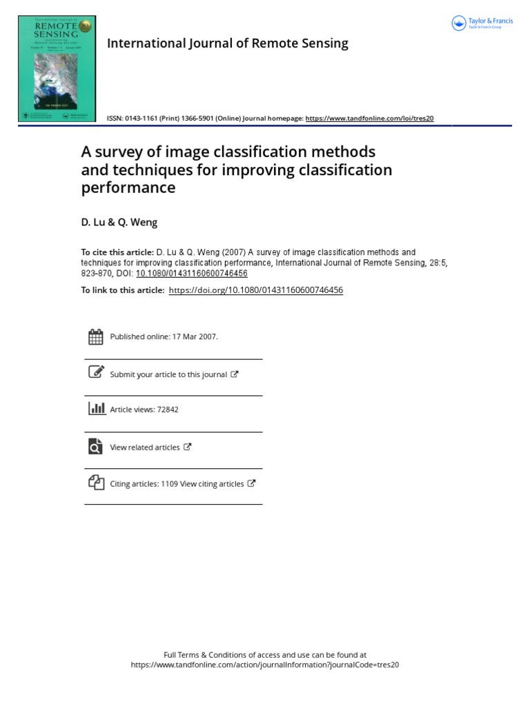 A Survey of Image Classification Methods and Techniques For Improving ...