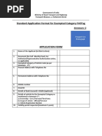 Fast Tag Exemption Application