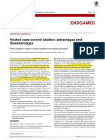 Nested Case-Control Studies - Advantages and