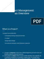 Project Management - An Overview