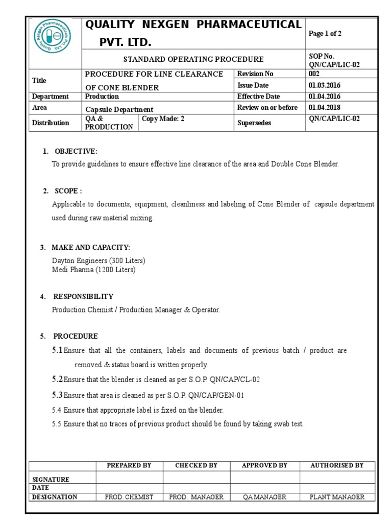 02 LC of Double Cone Blender 02 PDF Business