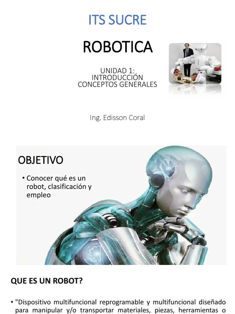 Introducción a la Robótica y sus Conceptos | PDF | Robot | Robótica